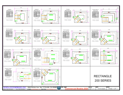 Commercial RECTANGULAR - 200 Series